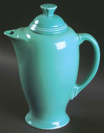 Fiesta Turquoise (Intro 1986) Coffee Pot & Lid by Homer Laughlin 