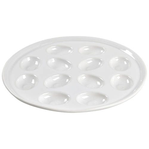 Fiesta White (Intro 1986) Deviled Egg Plate by Homer Laughlin 