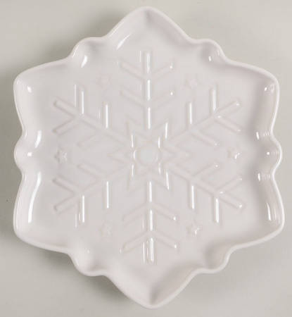 Fiesta White (Intro 1986) Snowflake Shaped Plate
