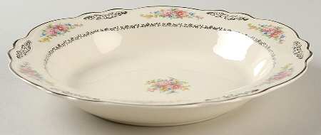 Flowers and Filigrees Rim Soup Bowl