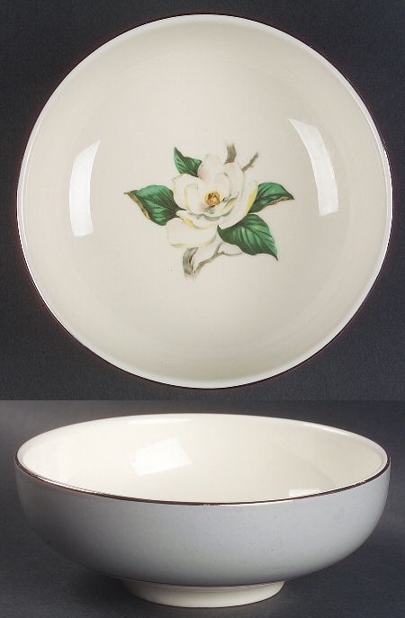 Gray Dawn (White Flower) Coupe Cereal Bowl