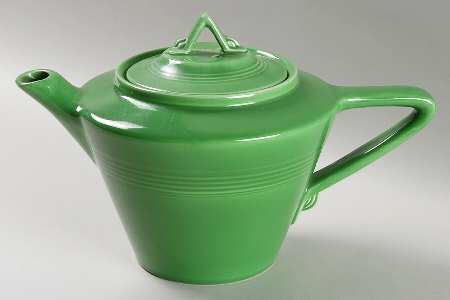 Harlequin Medium Green (Older) Teapot & Lid