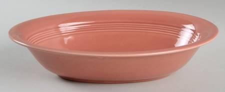 Harlequin Rose 9" Oval Vegetable Bowl