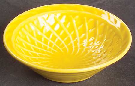 Harlequin Yellow (Older) 3" Round Nut Dish