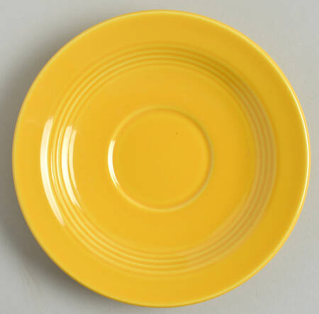 Harlequin Yellow (Newer) Saucer