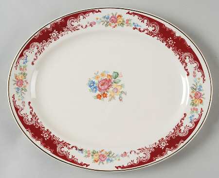 B1309 11" Oval Serving Platter by Homer Laughlin 
