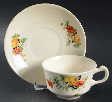 K4124 Flat Cup & Saucer Set