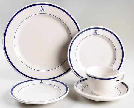 US Navy Mess Wardroom Officer 5 Piece Place Setting