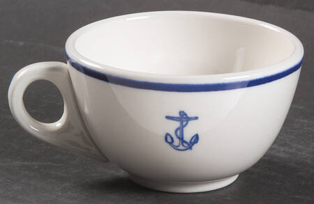 US Navy Mess Wardroom Officer Flat Cup