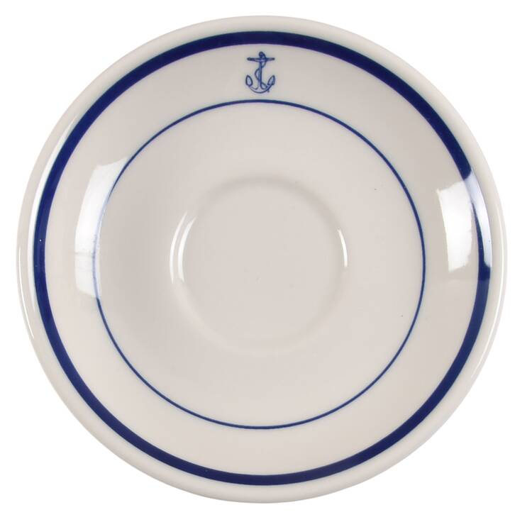 US Navy Mess Wardroom Officer Saucer for Flat Cup