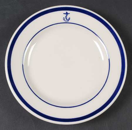 US Navy Mess Wardroom Officer Salad Plate