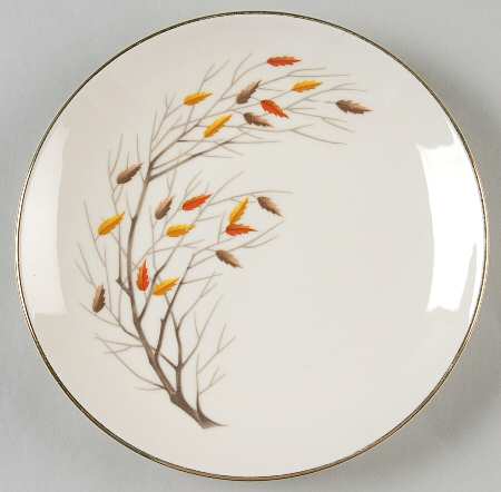 Autumn Song (Gold) Bread & Butter Plate