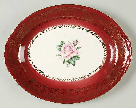 Lady Stratford 11" Oval Serving Platter by Homer Laughlin 