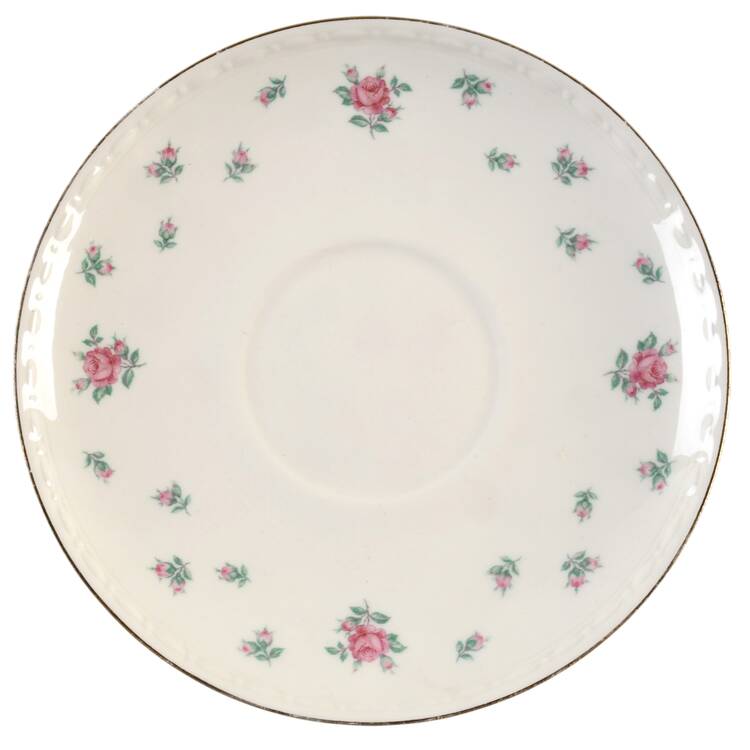 Rambler Rose (Eggshell Georgian, American Vogue) Saucer
