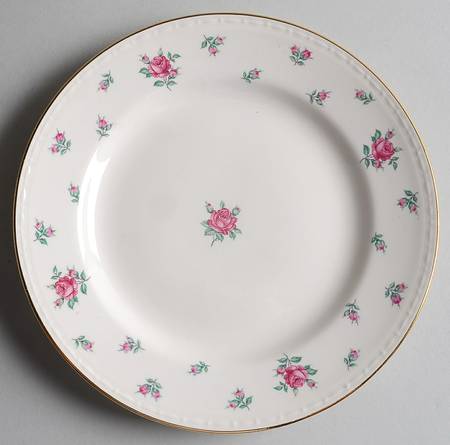 Rambler Rose (Eggshell Georgian, American Vogue) Salad Plate