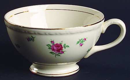 Rambler Rose (Eggshell Georgian, American Vogue) Footed Cup