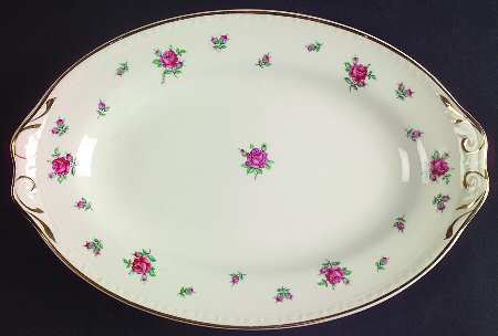 Rambler Rose (Eggshell Georgian, American Vogue) Relish/Gravy Underplate