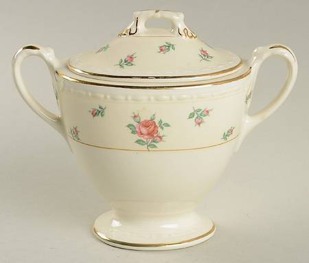 Rambler Rose Sugar Bowl & Lid