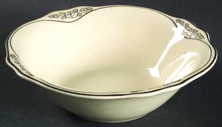 Silver Rose Patrician Silver Scroll Coupe Cereal Bowl