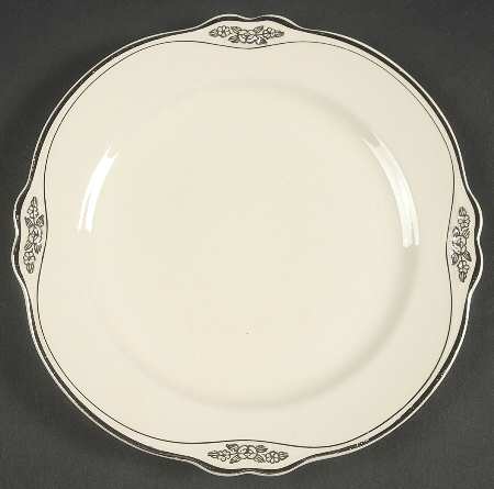 Silver Rose Patrician Silver Scroll Salad Plate