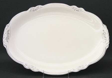 Silver Rose Patrician Silver Scroll 15" Oval Serving Platter