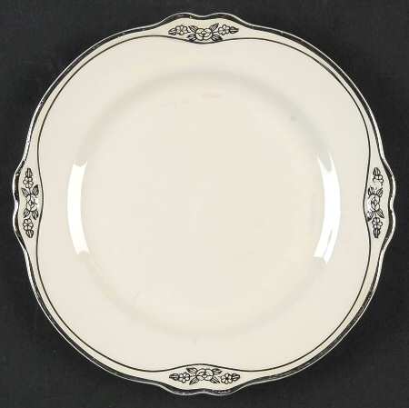 Silver Rose Patrician Silver Scroll Bread & Butter Plate