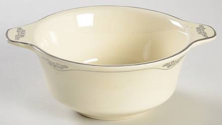 Silver Rose Patrician Silver Scroll Lugged Cereal Bowl