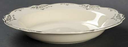 Silver Rose Patrician Silver Scroll Rim Soup Bowl