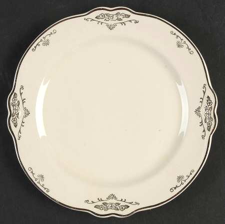 Silver Rose Patrician Silver Scroll Salad Plate