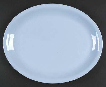 Skytone Blue (Undecorated) 13" Oval Serving Platter