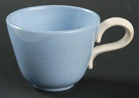 Skytone Blue (Undecorated) Flat Demitasse Cup
