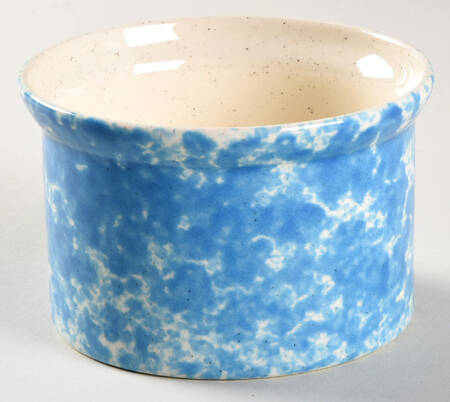 Splatter Blue Sugar Bowl No Lid