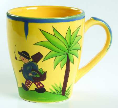 Soleil Yellow and Blue Mug