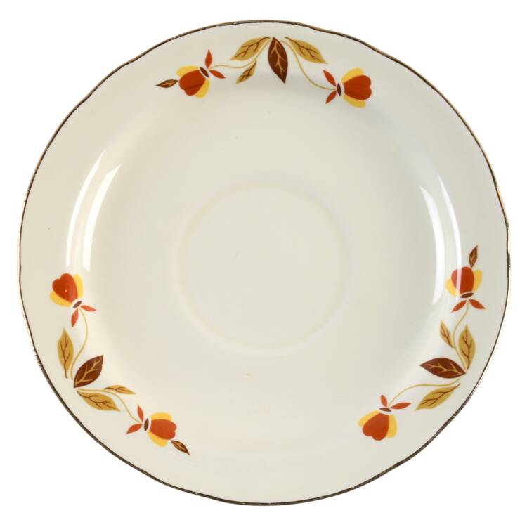 Autumn Leaf Saucer for Ruffled D Cup Or Cream Soup