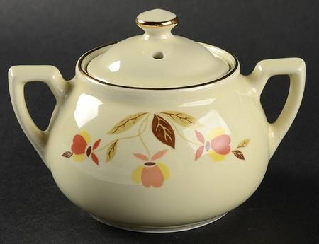Autumn Leaf Boston Sugar Bowl & Lid