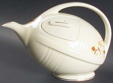Autumn Leaf Football Teapot & Lid