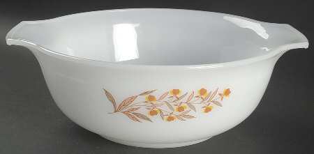 Autumn Leaf 4 Quart Glassware Mixing Bowl