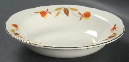 Autumn Leaf Rim Fruit/Dessert (Sauce) Bowl