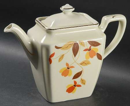 Autumn Leaf 1930s Newport Teapot & Lid