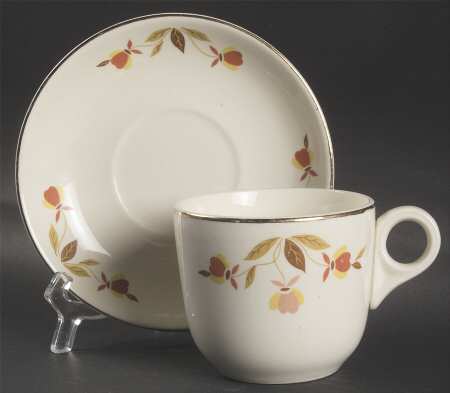 Autumn Leaf St Denis Cup & Saucer Set