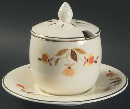 Autumn Leaf Marmalade & Lid w/Underplate