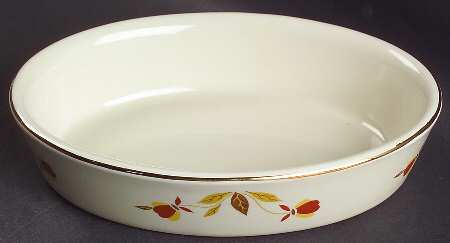 Autumn Leaf 12 Oz Oval Fort Pit Baker