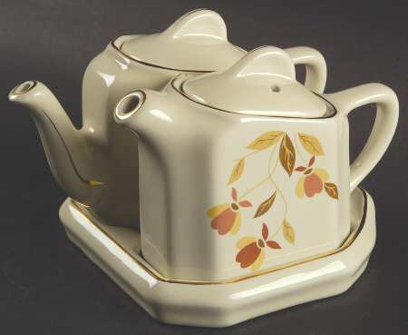 Autumn Leaf Tea for Two Set & Tray