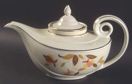 Autumn Leaf Aladdin Teapot & Lid w/Infuser
