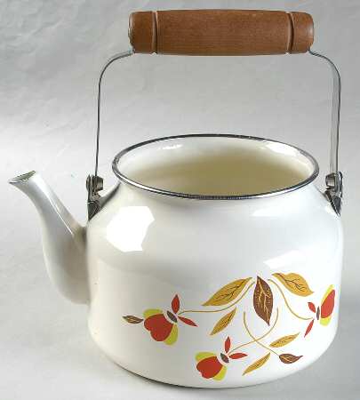 Autumn Leaf Metal Kettle No Lid