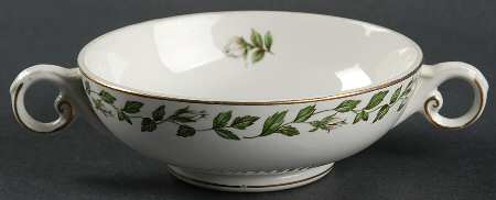 Cameo Rose Footed Cream Soup Bowl