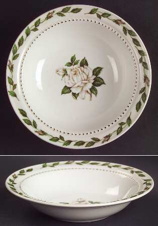 Cameo Rose Rim Fruit/Dessert (Sauce) Bowl