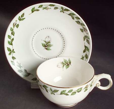 Cameo Rose Footed Cup & Saucer Set