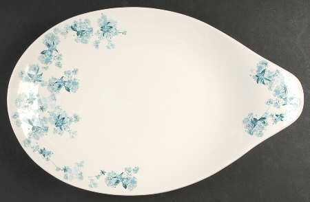 Frost Flowers 17" Oval Serving Platter