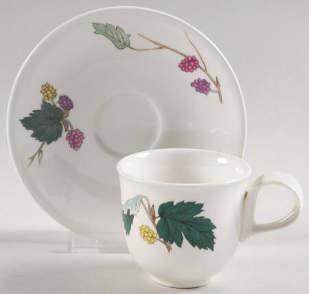 Mulberry After Dinner Cup and Saucer Set by Hall